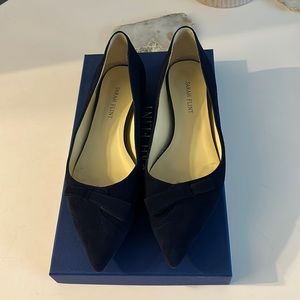 Sarah Flint ‘Natalie’ Navy Suede flat.